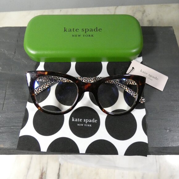 Kate Spade New York Women's Odessa Blue Light Oval Reading Glasses, Dark +2 - Picture 5 of 9